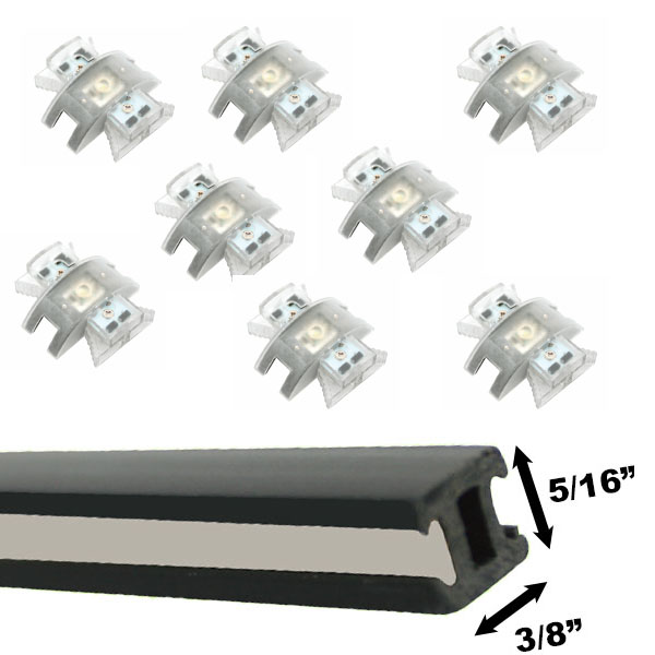 Mini led track lighting outlet kits