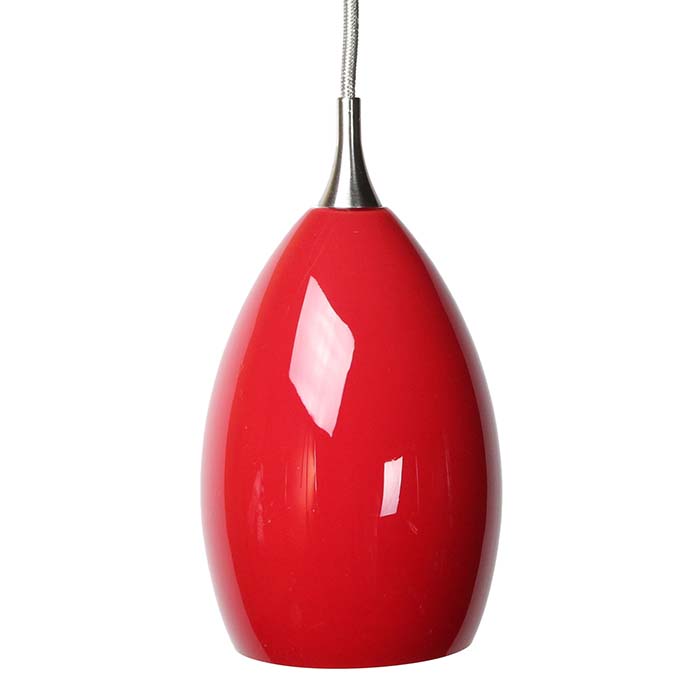 red pendant lamp