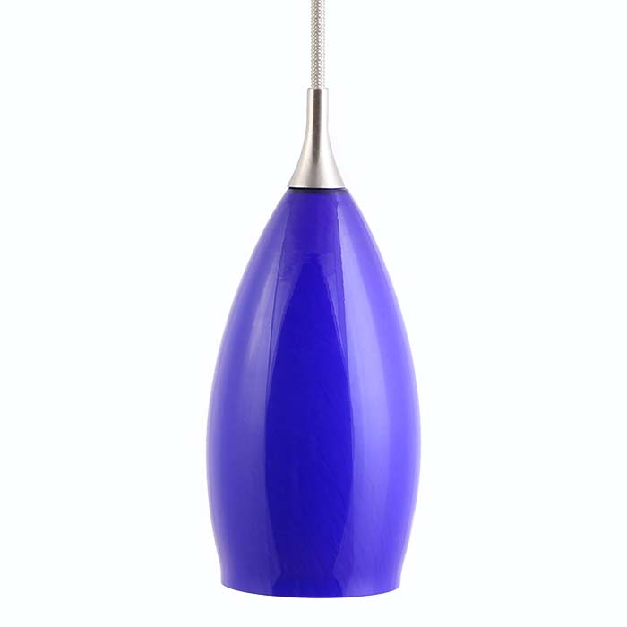 blue teardrop pendant light