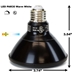 PAR30 LED Light Bulb 11W 3000K Warm White - Black Finish