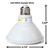 PAR30 LED Light Bulb 13W 6500K Daylight White - White Finish