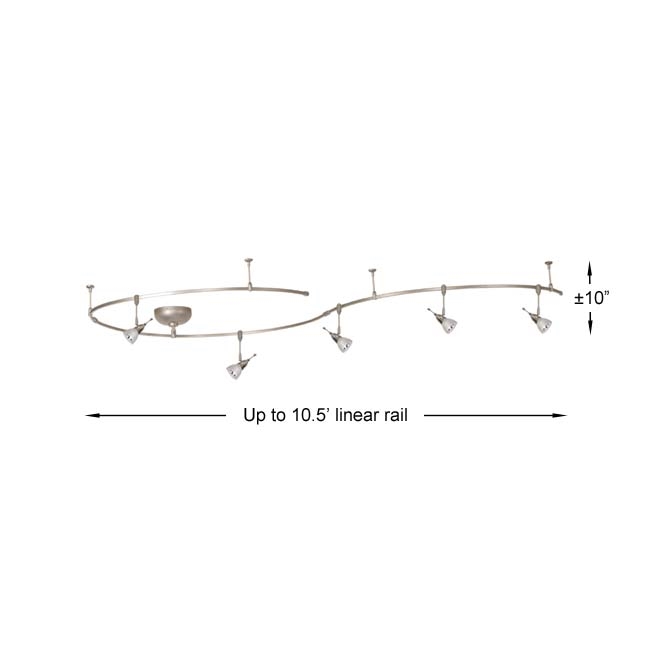 Shop WAC Lighting Monorail Lighting Kit WAC-LM-K8811-BN-WT