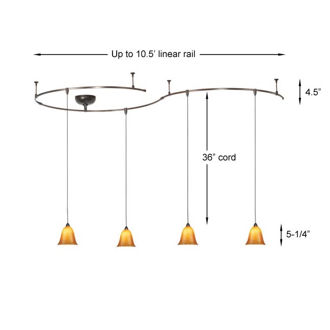 Shop WAC Lighting Monorail Lighting Kit LM-K592-AB-DB - Lowest