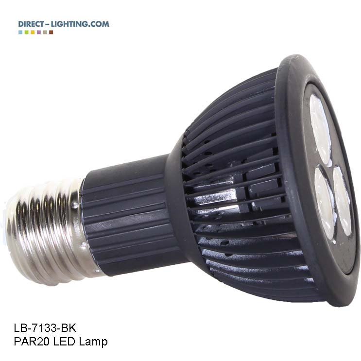 Buy PAR20 LED Bulbs Black Color 3000K Warm White LB 7133 BK 4K. In